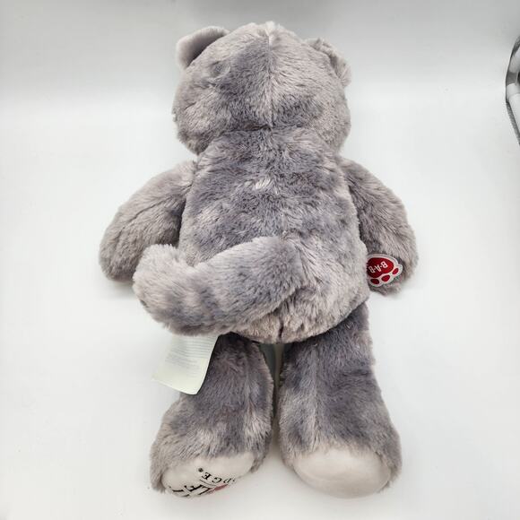 Build a Bear Wiley The Wolf Plush 16" Great Wolf Lodge Gray Hard Blue Eyes BAB - Picture 2 of 11